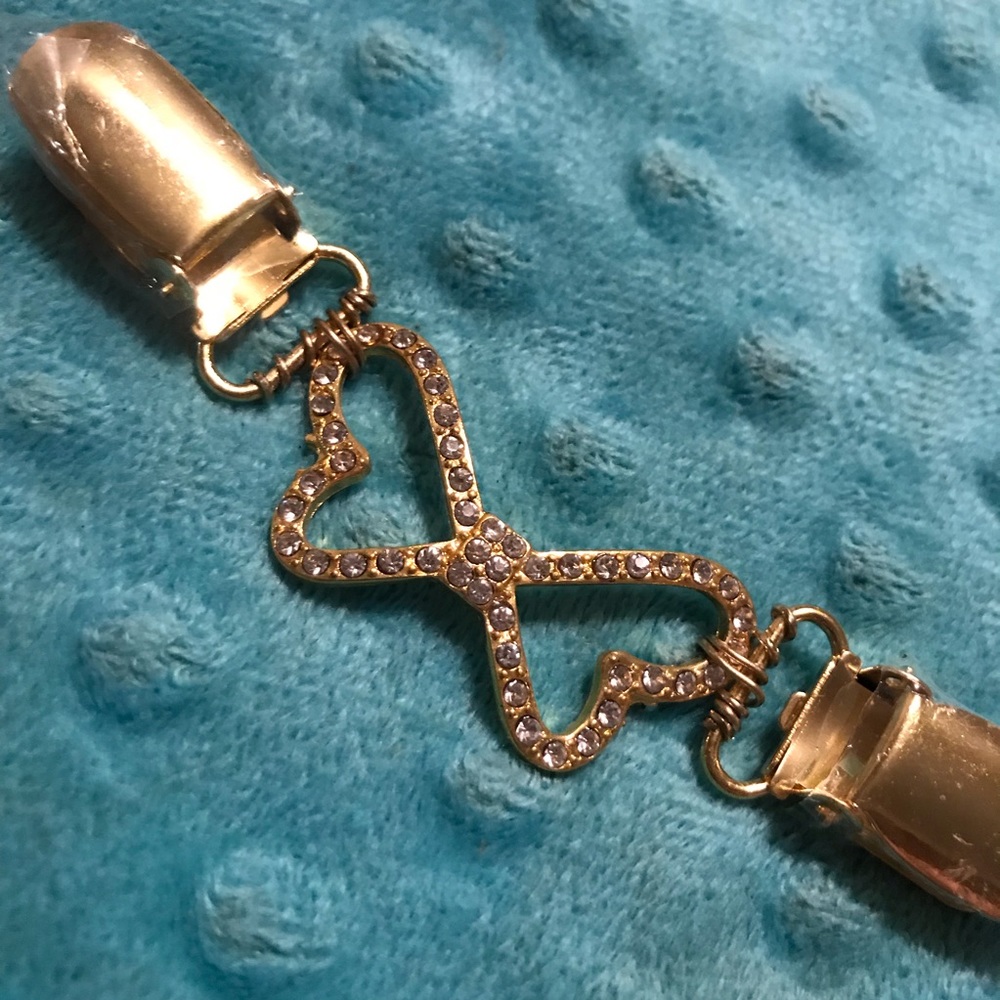 Gold butterfly cinch clip sweater guard Lularoe